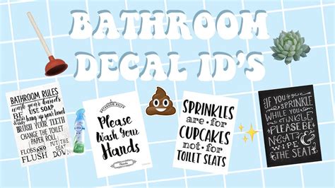 Click Decals. . Bathroom bloxburg id codes for pictures